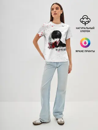 Женская базовая футболка / Токийский гуль