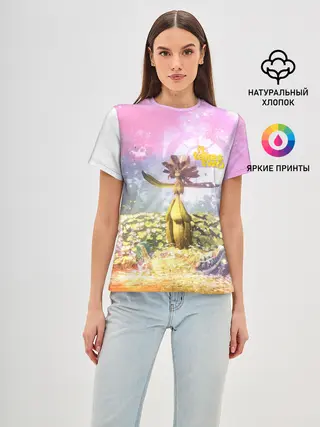 Женская базовая футболка / It takes two | Радость