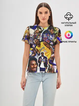 Женская базовая футболка / КОБИ БРАЙАНТ / KOBE BRYANT