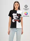 Женская базовая футболка / MONOKUMA / МОНОКУМА GLITCH