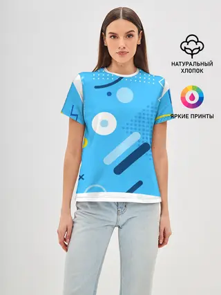 Женская базовая футболка / Геометрические фигуры