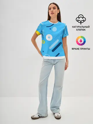 Женская базовая футболка / Геометрические фигуры