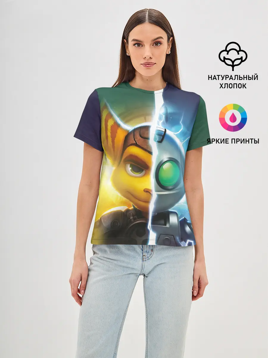 Женская базовая футболка / Рэтчет и Кланr