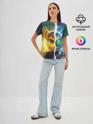 Женская базовая футболка / Рэтчет и Кланr