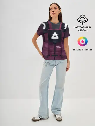 Женская базовая футболка / Squid squad Minecraft