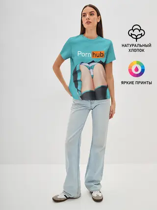 Женская базовая футболка / PORN HUB