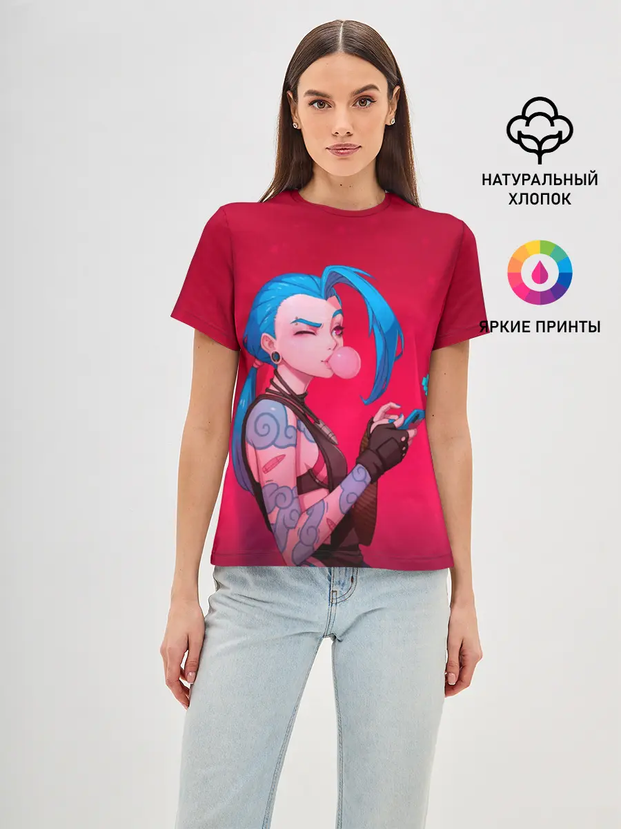 Женская базовая футболка / Jinx in love