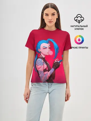 Женская базовая футболка / Jinx in love