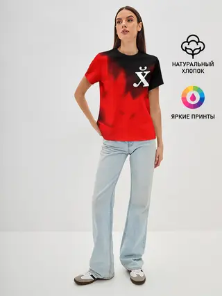 Женская базовая футболка / Поймет Только Русский - Огонь