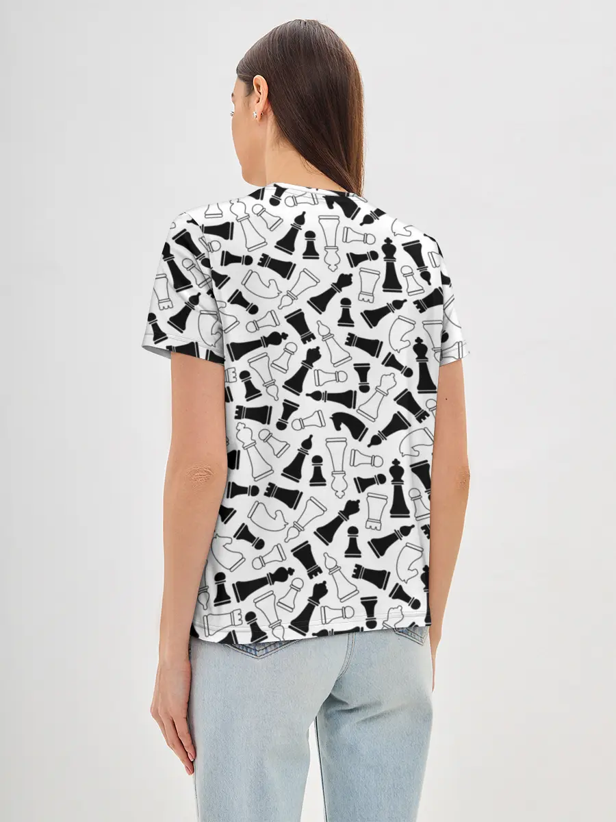 Женская базовая футболка / Шахматы