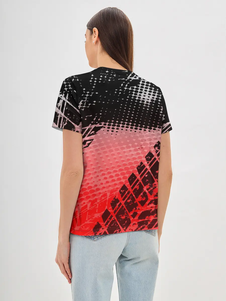 Женская базовая футболка / Mitsubishi sport auto motors