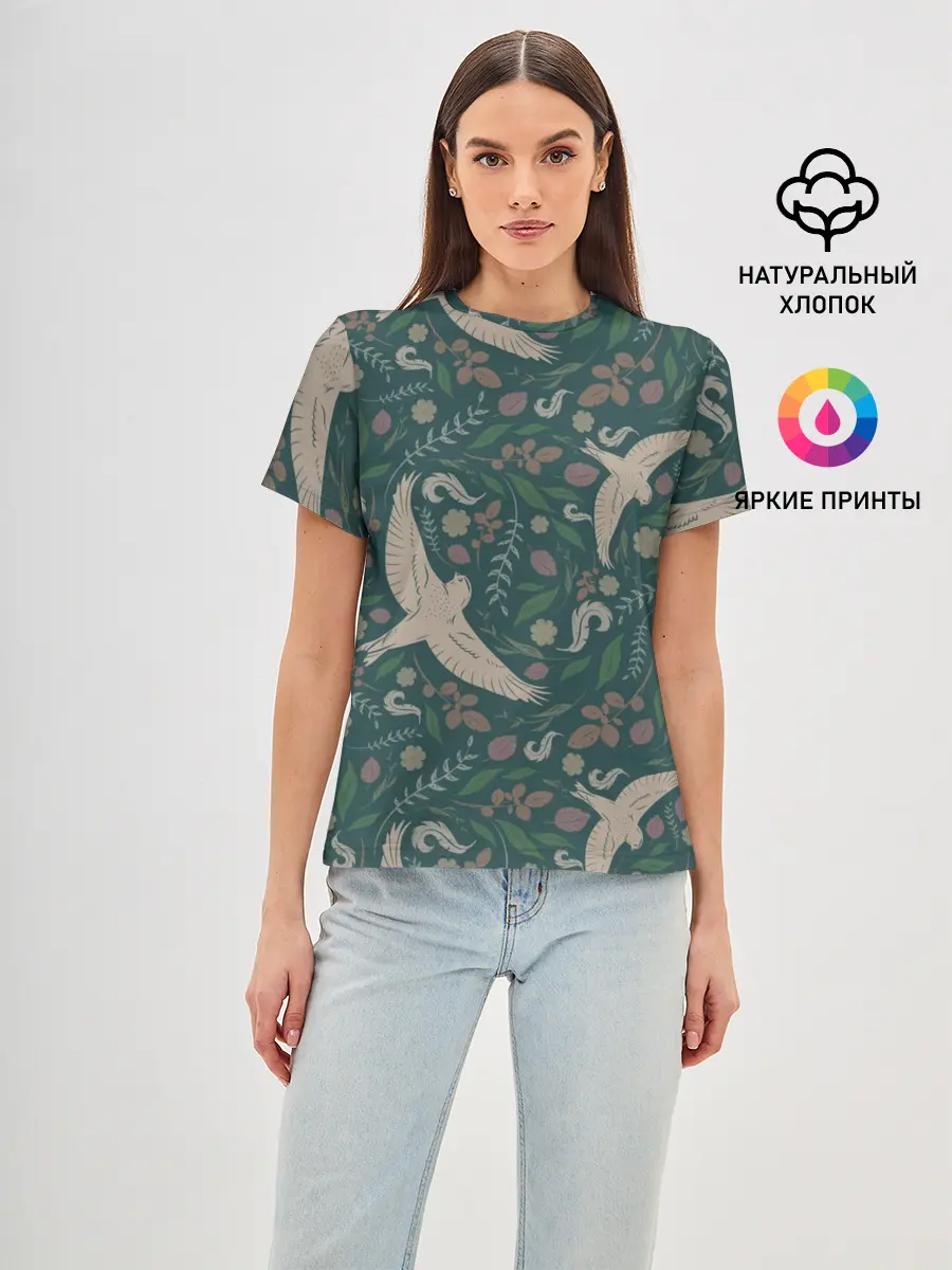 Женская базовая футболка / Ласточкина политра