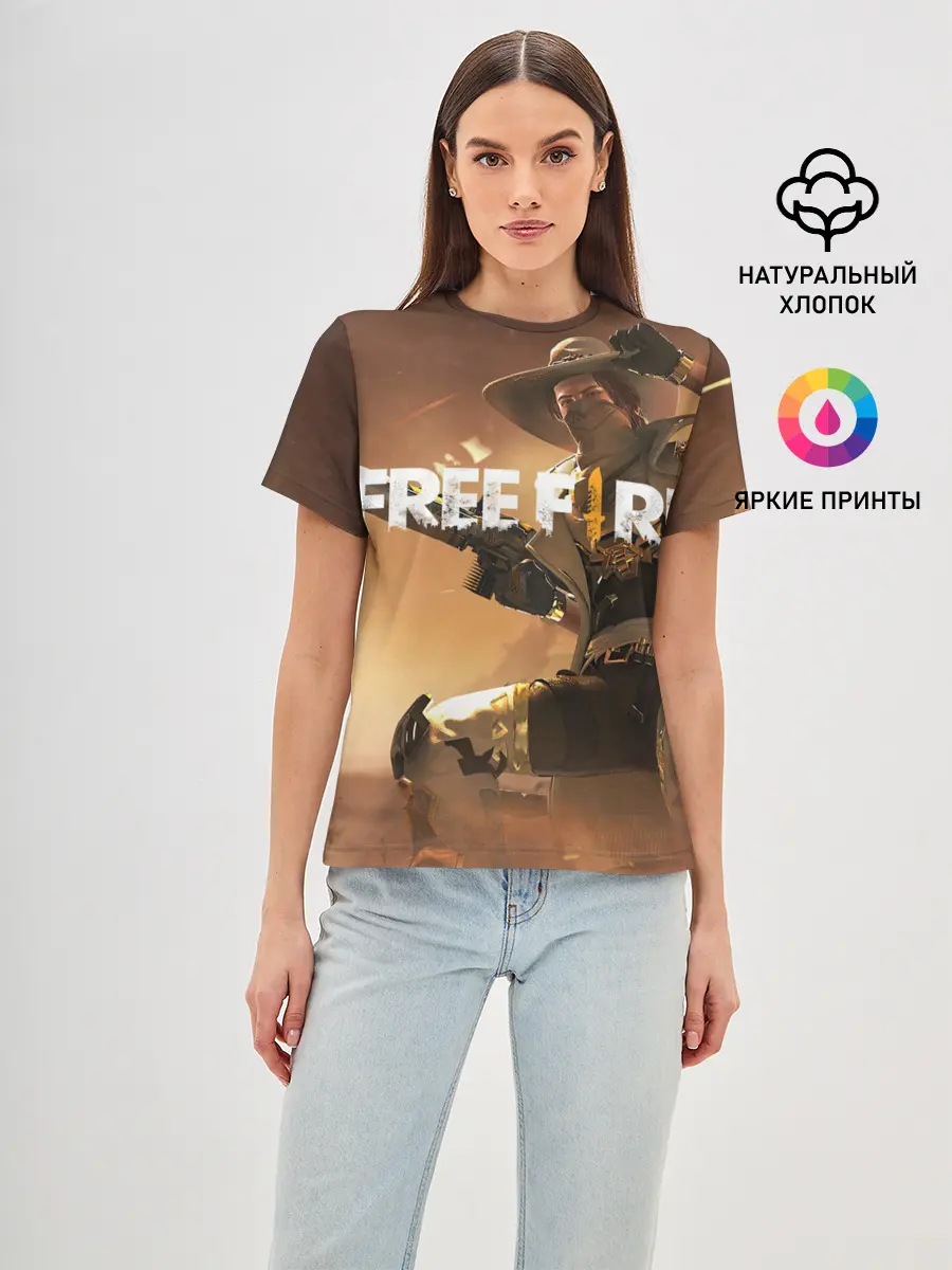 Женская базовая футболка / FREE FIRE