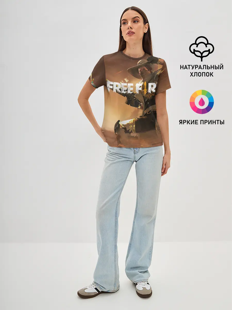 Женская базовая футболка / FREE FIRE