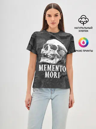 Женская базовая футболка / Memento mori