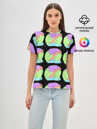 Женская базовая футболка / Лица