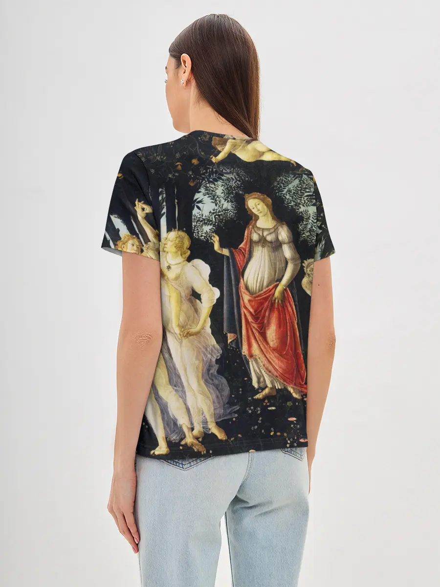 Женская базовая футболка / весна боттичелли