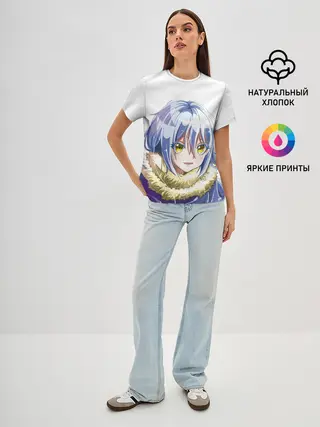 Женская базовая футболка / That Time I Got Reincarnated a