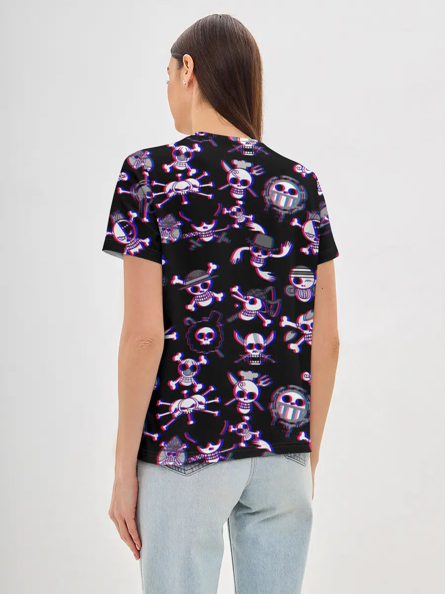 Женская базовая футболка / Луффи One Piece | Glitch