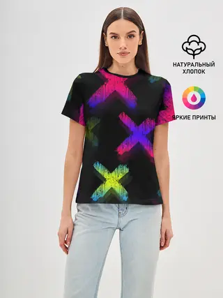 Женская базовая футболка / Крестики