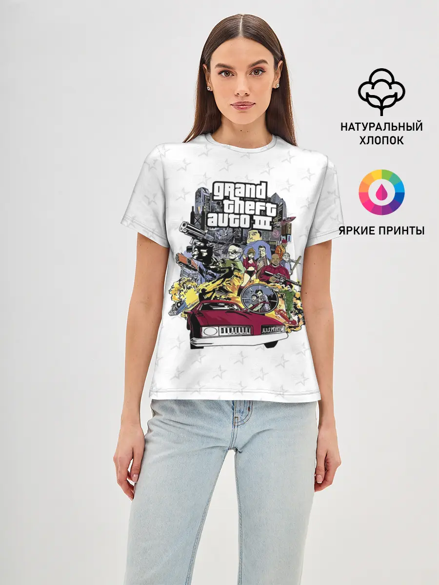 Женская базовая футболка / Grand Theft Auto iii