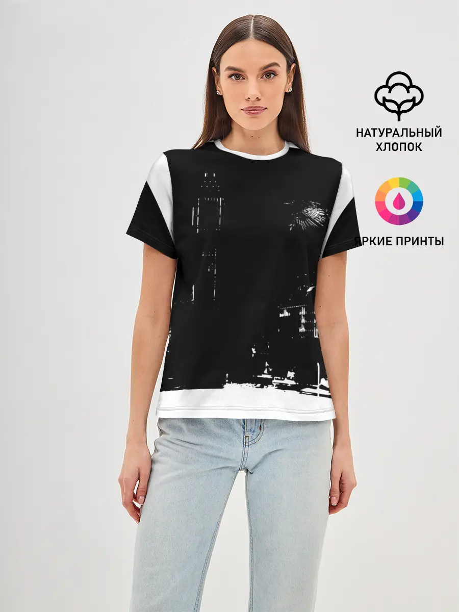 Женская базовая футболка / город
