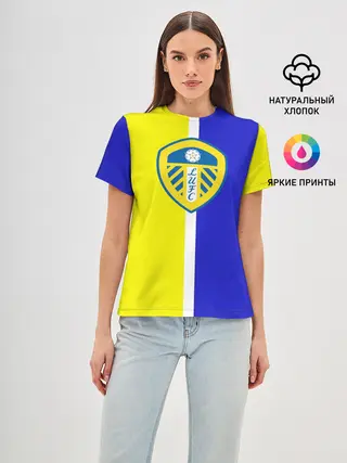 Женская базовая футболка / Лидс Юнайтед 3D