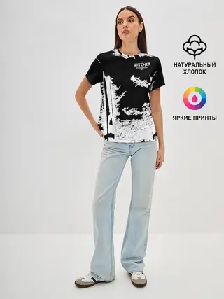 Женская базовая футболка / The Witcher 3: Wild Hunt