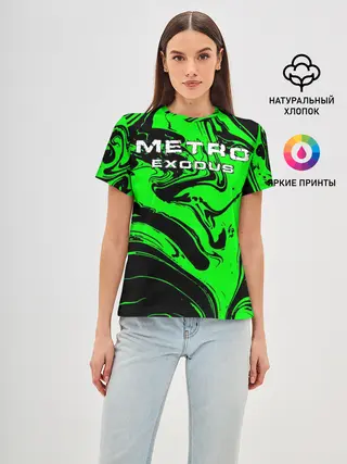 Женская базовая футболка / Метро: Исход