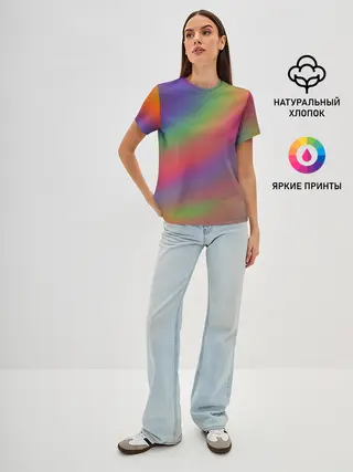 Женская базовая футболка / ГРАДИЕНТ