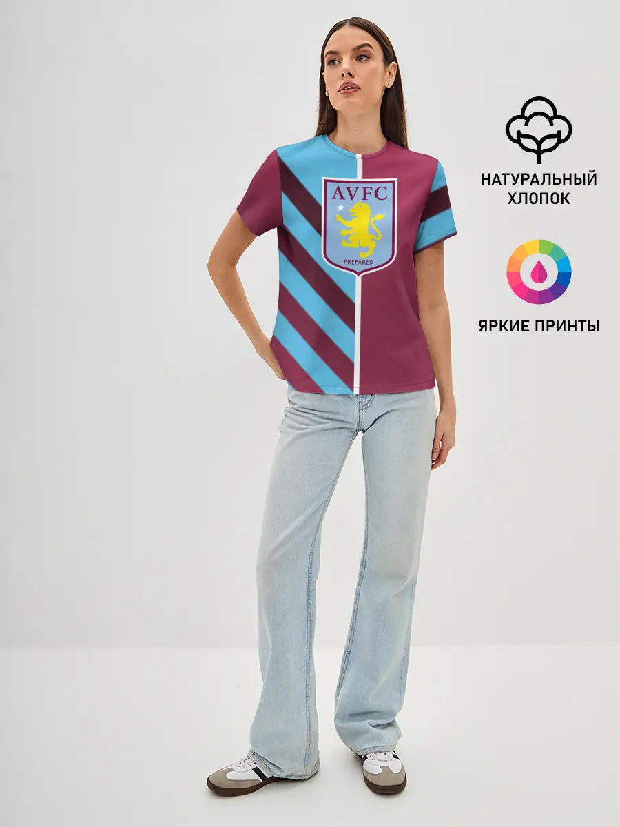 Женская базовая футболка / Астон Вилла