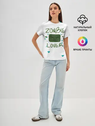 Женская базовая футболка / Zombie Lover