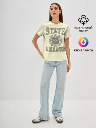 Женская базовая футболка / State League
