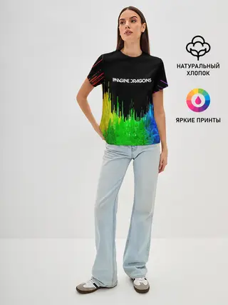 Женская базовая футболка / IMAGINE DRAGONS