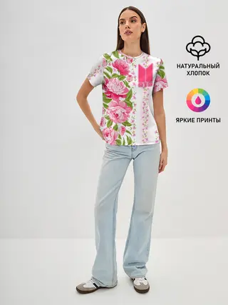 Женская базовая футболка / BTS