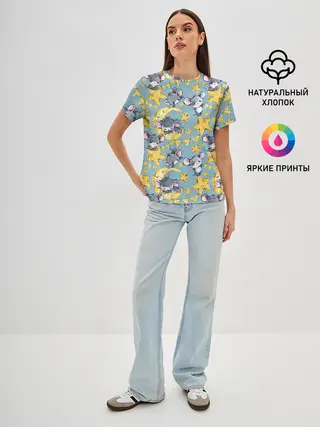 Женская базовая футболка / Сыр и мыши