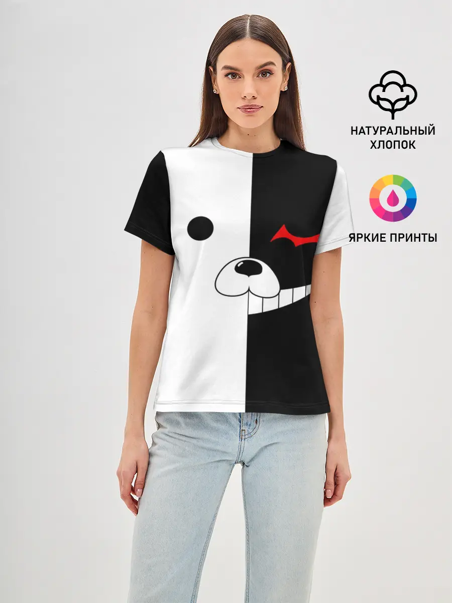 Женская базовая футболка / Monokuma