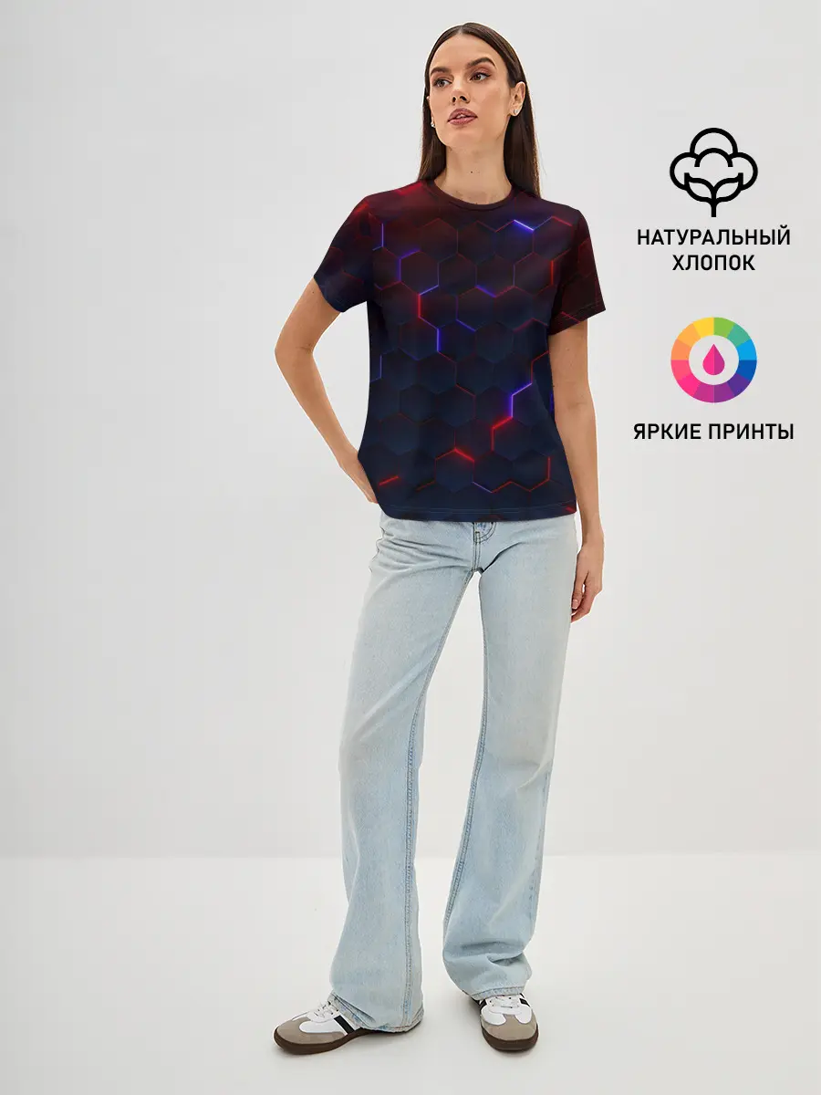 Женская базовая футболка / Light Background