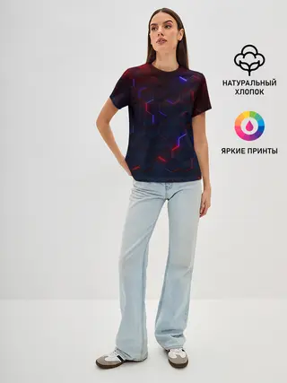 Женская базовая футболка / Light Background