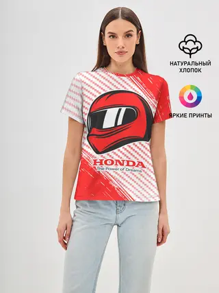 Женская базовая футболка / Honda - Strokes