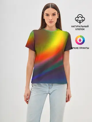 Женская базовая футболка / ГРАДИЕНТ