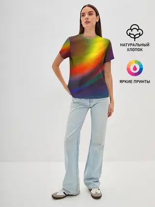 Женская базовая футболка / ГРАДИЕНТ