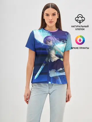 Женская базовая футболка / Крылья