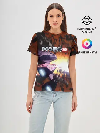 Женская базовая футболка / MASS EFFECT