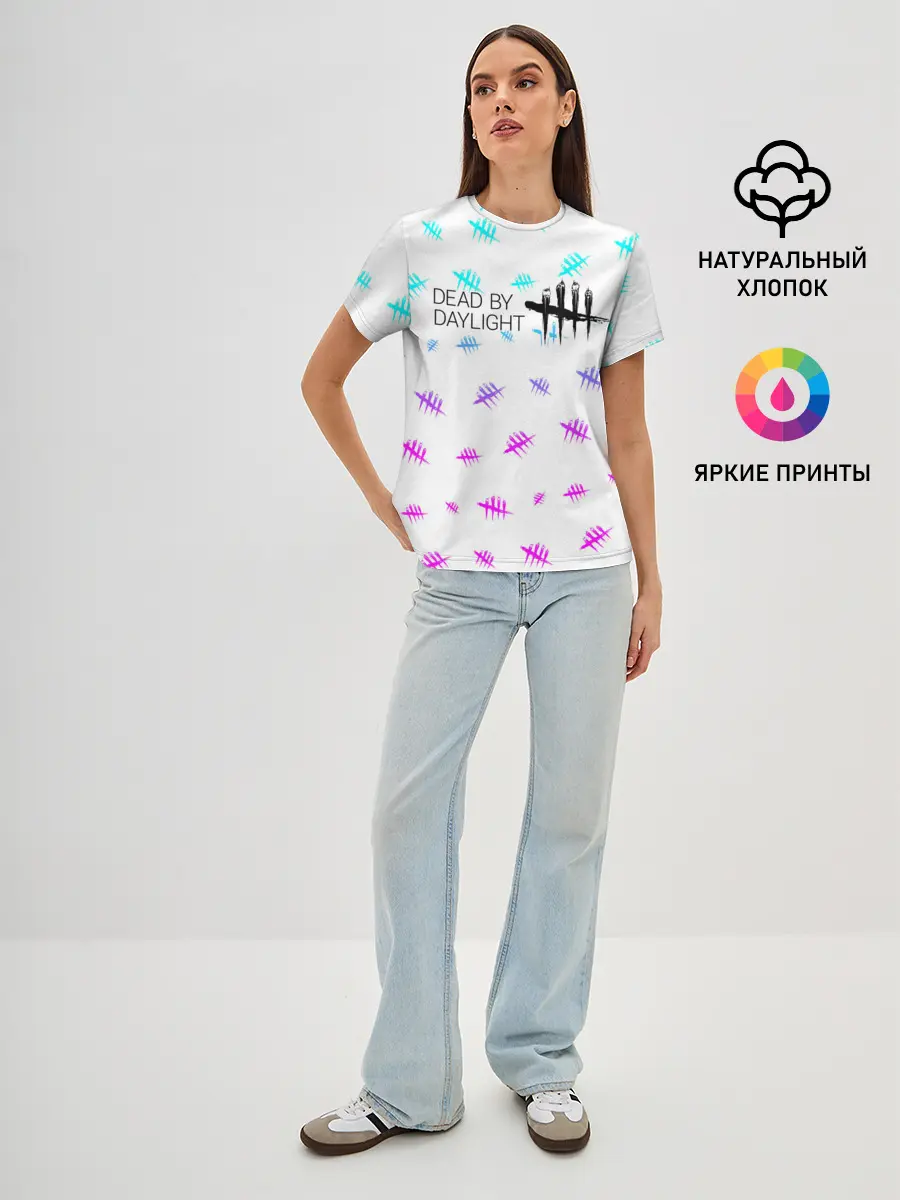 Женская базовая футболка / DEAD BY DAYLIGHT