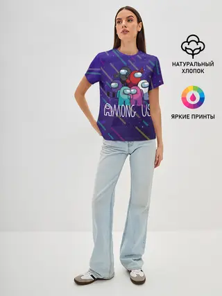 Женская базовая футболка / Among Us