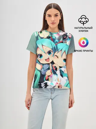 Женская базовая футболка / Vocaloid