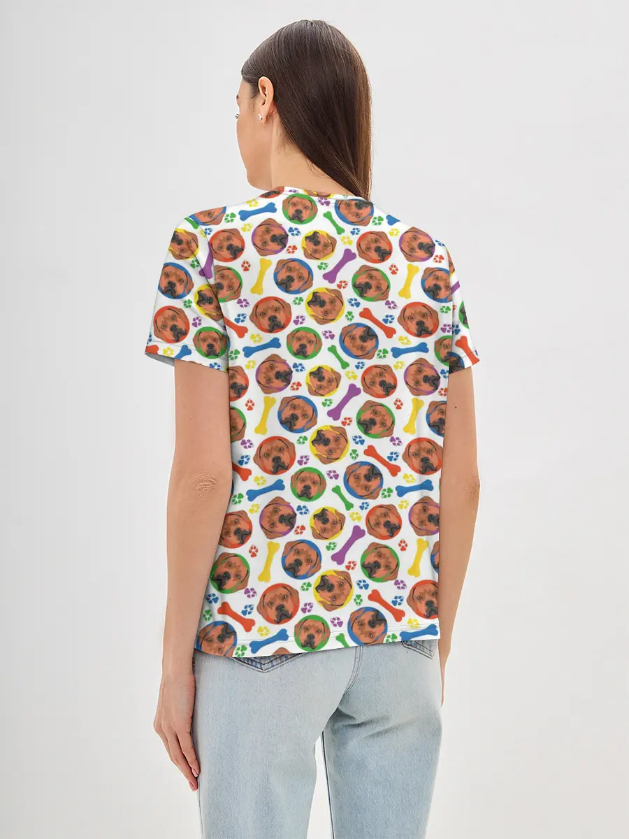 Женская базовая футболка / Родезийский Риджбек