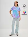 Женская базовая футболка / Мрамор Tie Dye