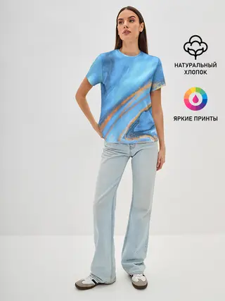 Женская базовая футболка / Краски